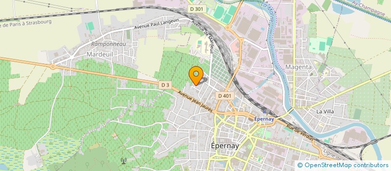 localisation de l'entreprise SCI ROYER à EPERNAY