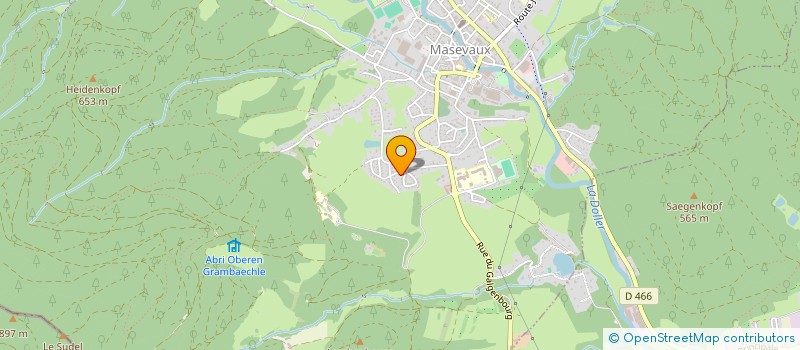 localisation de l'entreprise SCI ROYER  MASEVAUX-NIEDERBRUCK