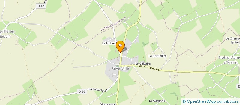 localisation de l'entreprise SCI ROYER IMMOBILIER  GIVERVILLE