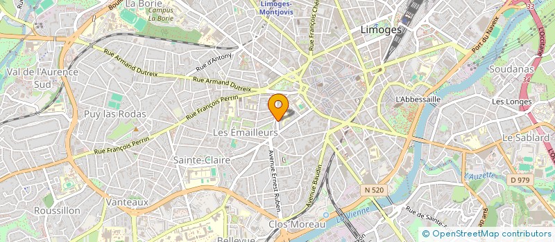 localisation de l'entreprise SCI ROYERE-TAOBEITH  LIMOGES