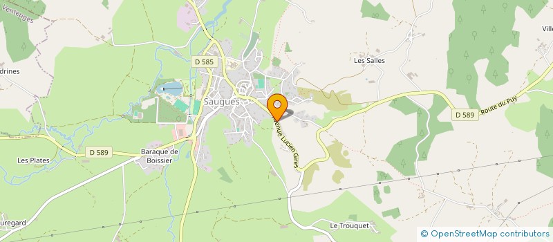 localisation de l'entreprise SCI ROYKME  SAUGUES