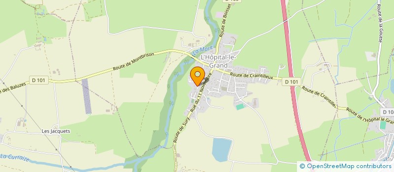 localisation de l'entreprise SCI ROYON  L'HOPITAL-LE-GRAND