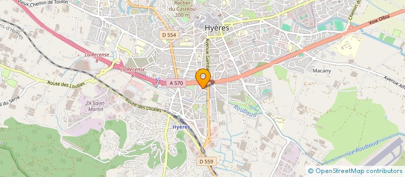 localisation de l'entreprise SCI ROYSOL  HYERES