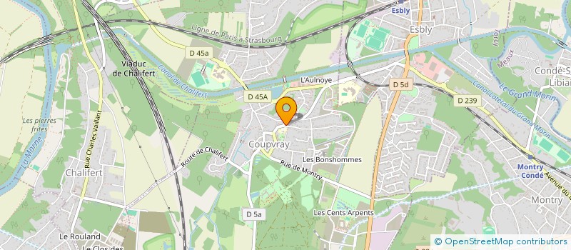 localisation de l'entreprise SCI ROZ  COUPVRAY