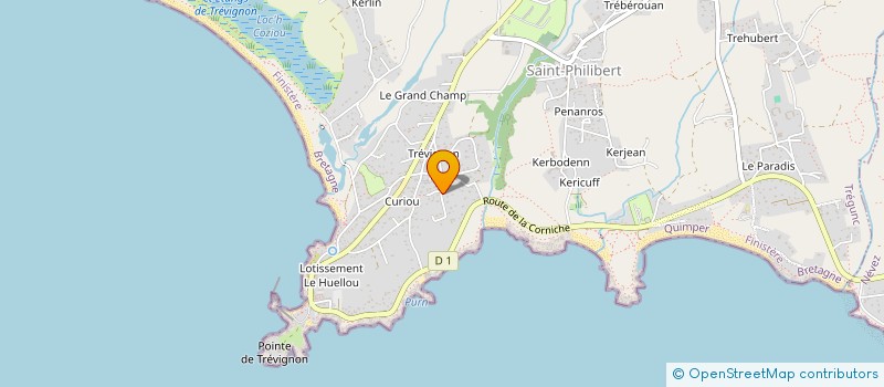 localisation de l'entreprise SCI ROZ AR CHASS  TREGUNC