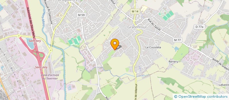 localisation de l'entreprise SCI ROZ CASTEL  GRATENTOUR