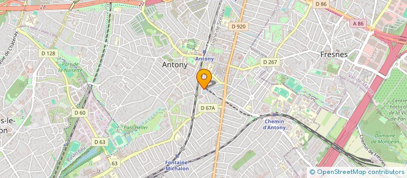 localisation de l'entreprise SCI ROZANOFF à ANTONY