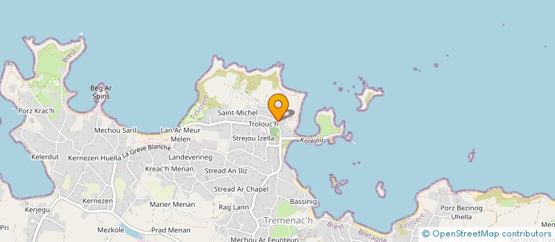 localisation de l'entreprise SCI ROZAVEL  PLOUGUERNEAU