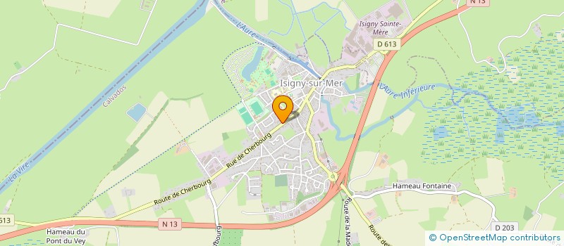 localisation de l'entreprise SCI ROZE-GOUESMEL  ISIGNY-SUR-MER