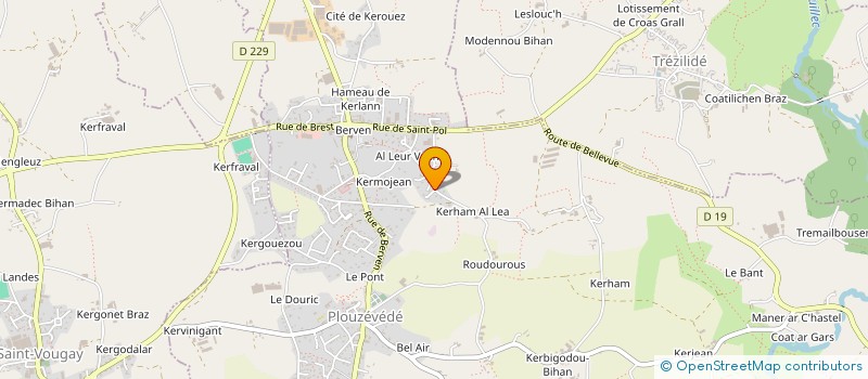 localisation de l'entreprise SCI ROZENN  PLOUZEVEDE