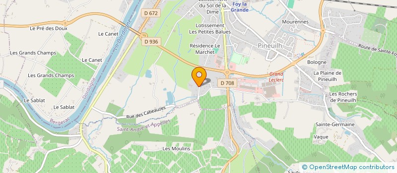 localisation de l'entreprise SCI ROZIERES  PINEUILH