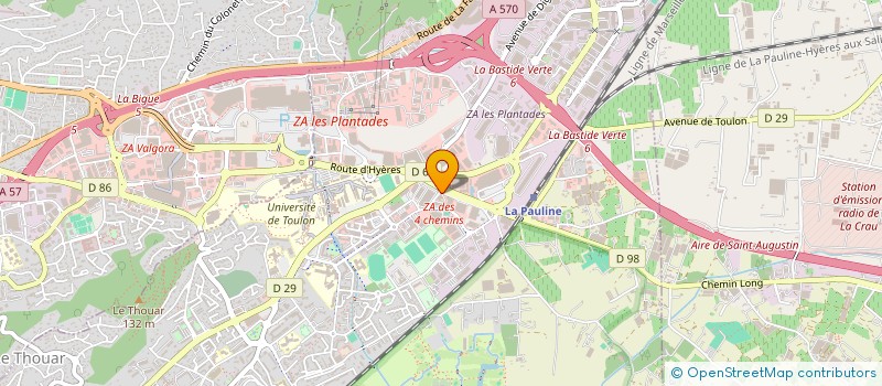 localisation de l'entreprise SCI ROZIERES IMMOBILIER à LA GARDE