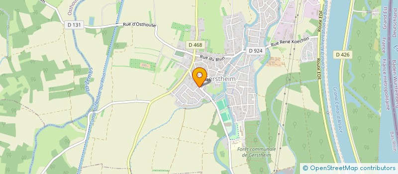 localisation de l'entreprise SCI ROZO  GERSTHEIM