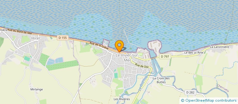 localisation de l'entreprise SCI ROZVEN  LE VIVIER-SUR-MER