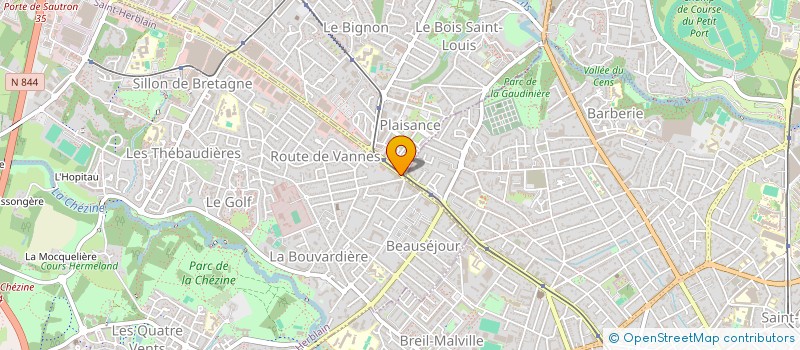 localisation de l'entreprise SCI RP DU 175 ROUTE DE VANNES  SAINT-HERBLAIN