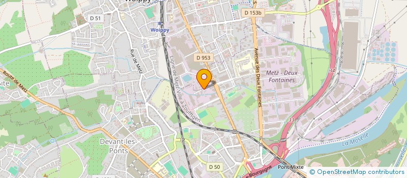 localisation de l'entreprise SCI RP IMMO  METZ