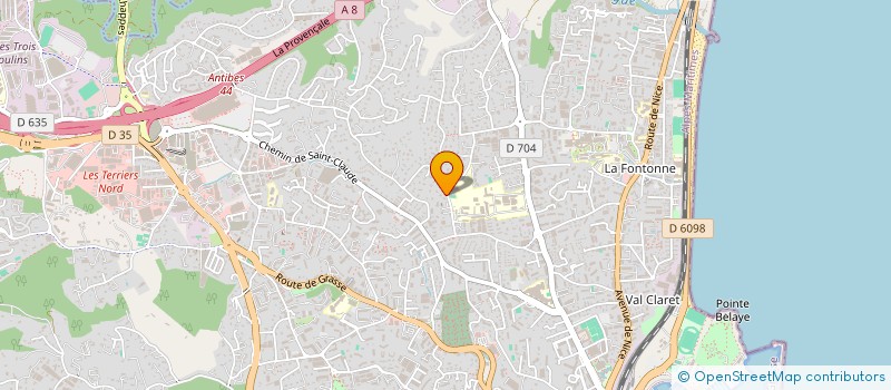 localisation de l'entreprise SCI RP PATRIMOINE à ANTIBES