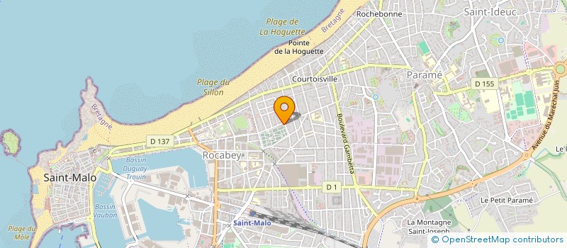 localisation de l'entreprise SCI RP4  SAINT-MALO