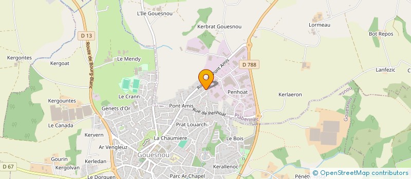 localisation de l'entreprise SCI RPI  PLABENNEC