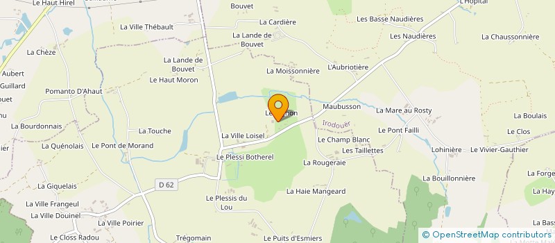 localisation de l'entreprise SCI RPM  LA CHAPELLE DU LOU DU LAC