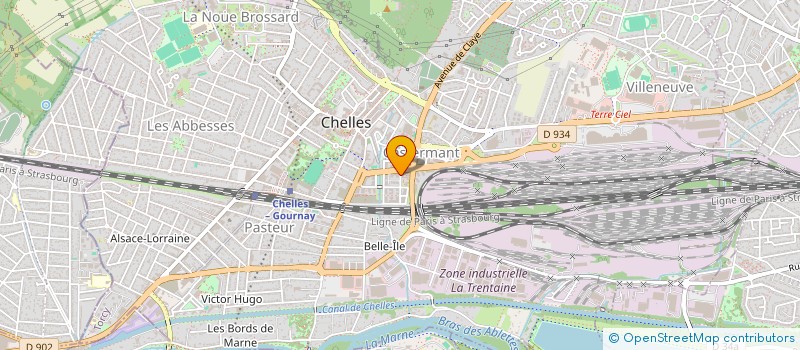 localisation de l'entreprise SCI RPNS  CHELLES