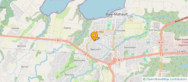 localisation de l'entreprise SCI RR ESCAPE à BAIE-MAHAULT