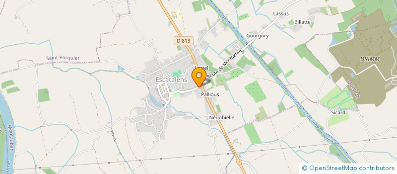 localisation de l'entreprise SCI RRAR  ESCATALENS