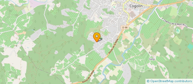 localisation de l'entreprise SCI RRG  COGOLIN