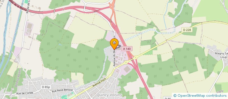 localisation de l'entreprise SCI RRSC  QUINCY-VOISINS