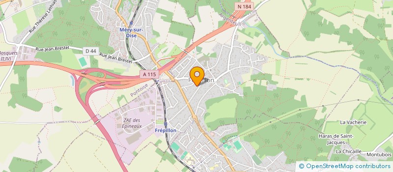 localisation de l'entreprise SCI RS  FREPILLON