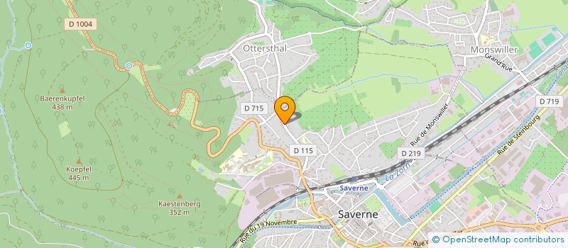 localisation de l'entreprise SCI RS  SAVERNE