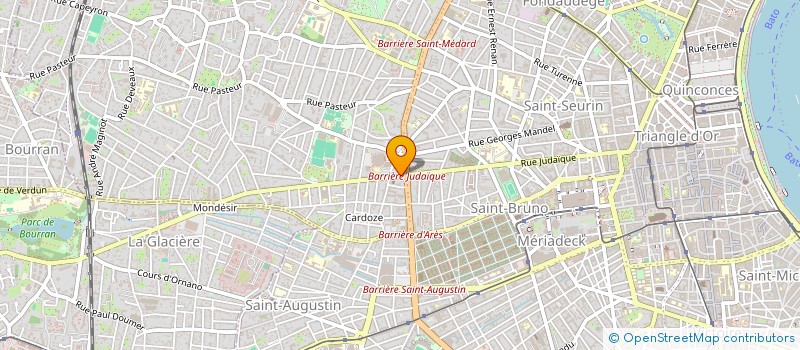 localisation de l'entreprise SCI RS IMMO  BORDEAUX