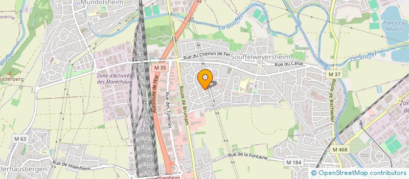 localisation de l'entreprise SCI RS IMMO  SOUFFELWEYERSHEIM