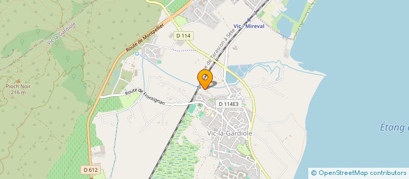 localisation de l'entreprise SCI RS IMMOS  VIC-LA-GARDIOLE