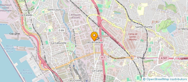 localisation de l'entreprise SCI RS INVEST à MARSEILLE