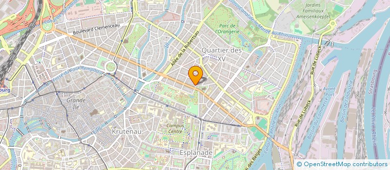 localisation de l'entreprise SCI RS MURS  STRASBOURG