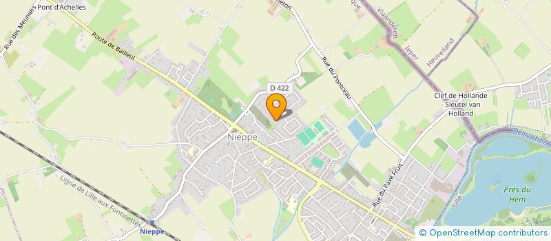 localisation de l'entreprise SCI RS117  NIEPPE