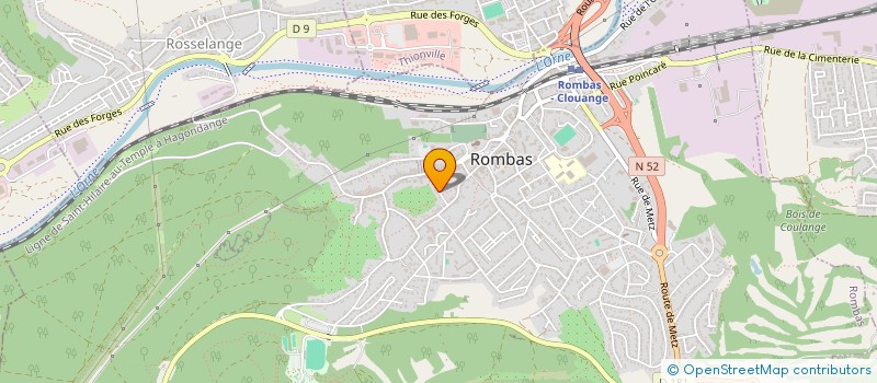 localisation de l'entreprise SCI RS2L  ROMBAS