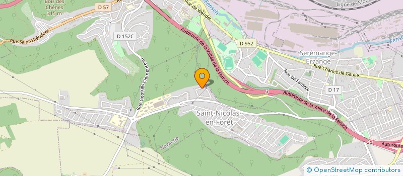 localisation de l'entreprise SCI RSB  HAYANGE