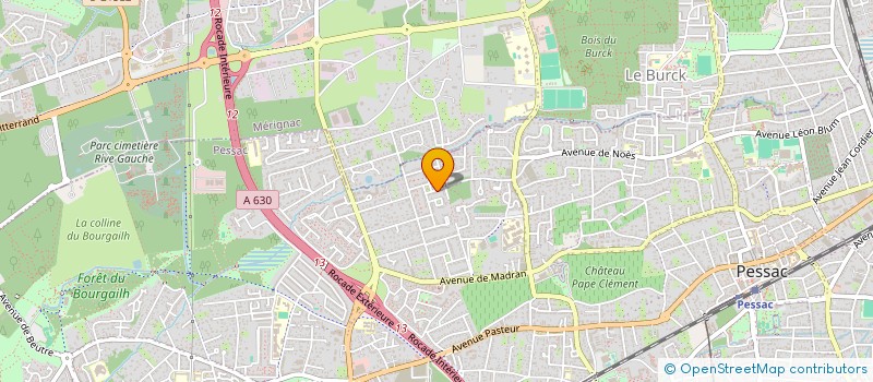 localisation de l'entreprise SCI RSBC  PESSAC