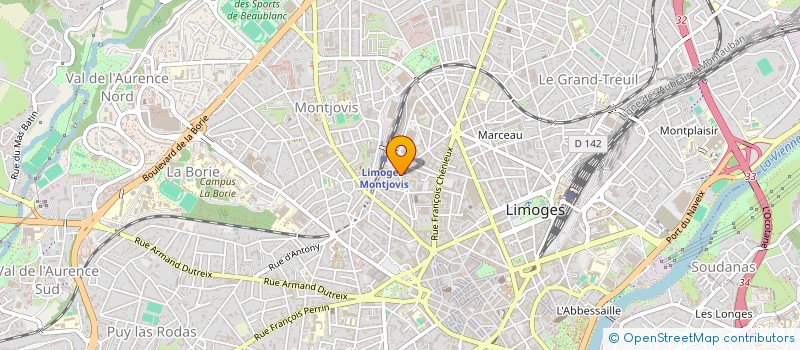 localisation de l'entreprise SCI RSC ANGOULEME à LIMOGES