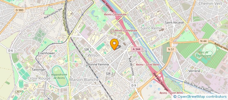 localisation de l'entreprise SCI RSDD  REIMS