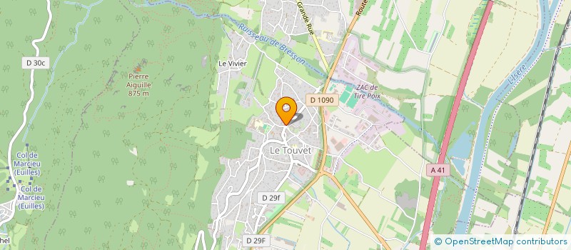 localisation de l'entreprise SCI RSDELM  LE TOUVET