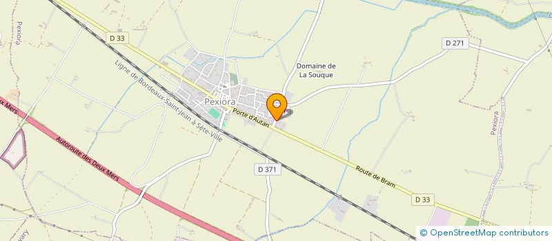 localisation de l'entreprise SCI RSDF  PEXIORA