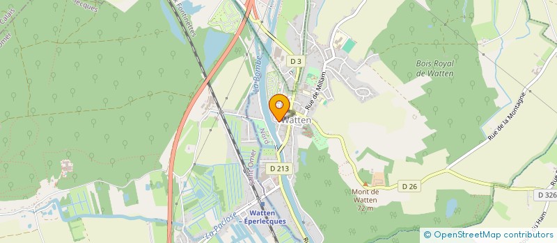 localisation de l'entreprise SCI RSDR  WATTEN