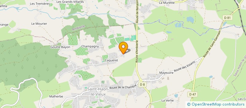 localisation de l'entreprise SCI RSENTIS  SAINT-HAON-LE-VIEUX