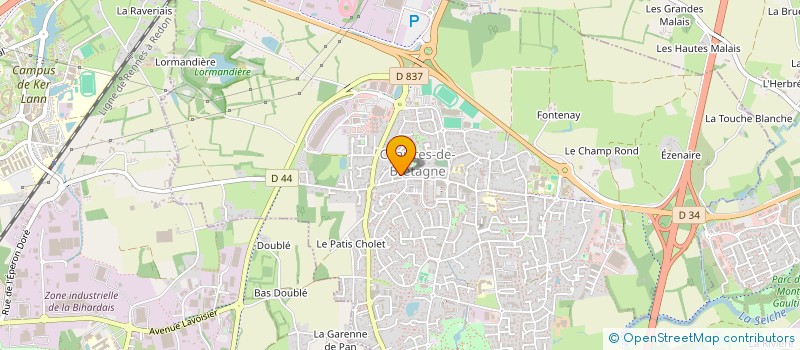 localisation de l'entreprise SCI RSH FAMILLY  CHARTRES-DE-BRETAGNE