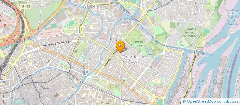 localisation de l'entreprise SCI RSI 33  STRASBOURG