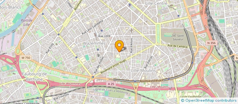localisation de l'entreprise SCI RSJ à LILLE