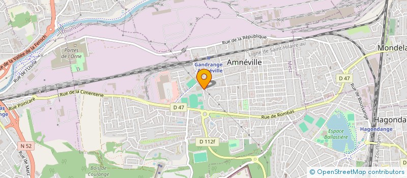 localisation de l'entreprise SCI RSJR  AMNEVILLE